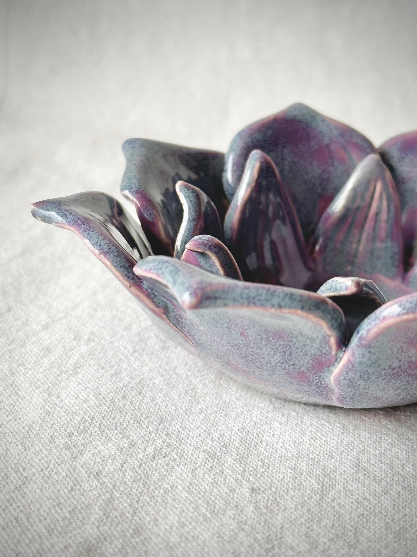 Świecznik kwiat lotosu