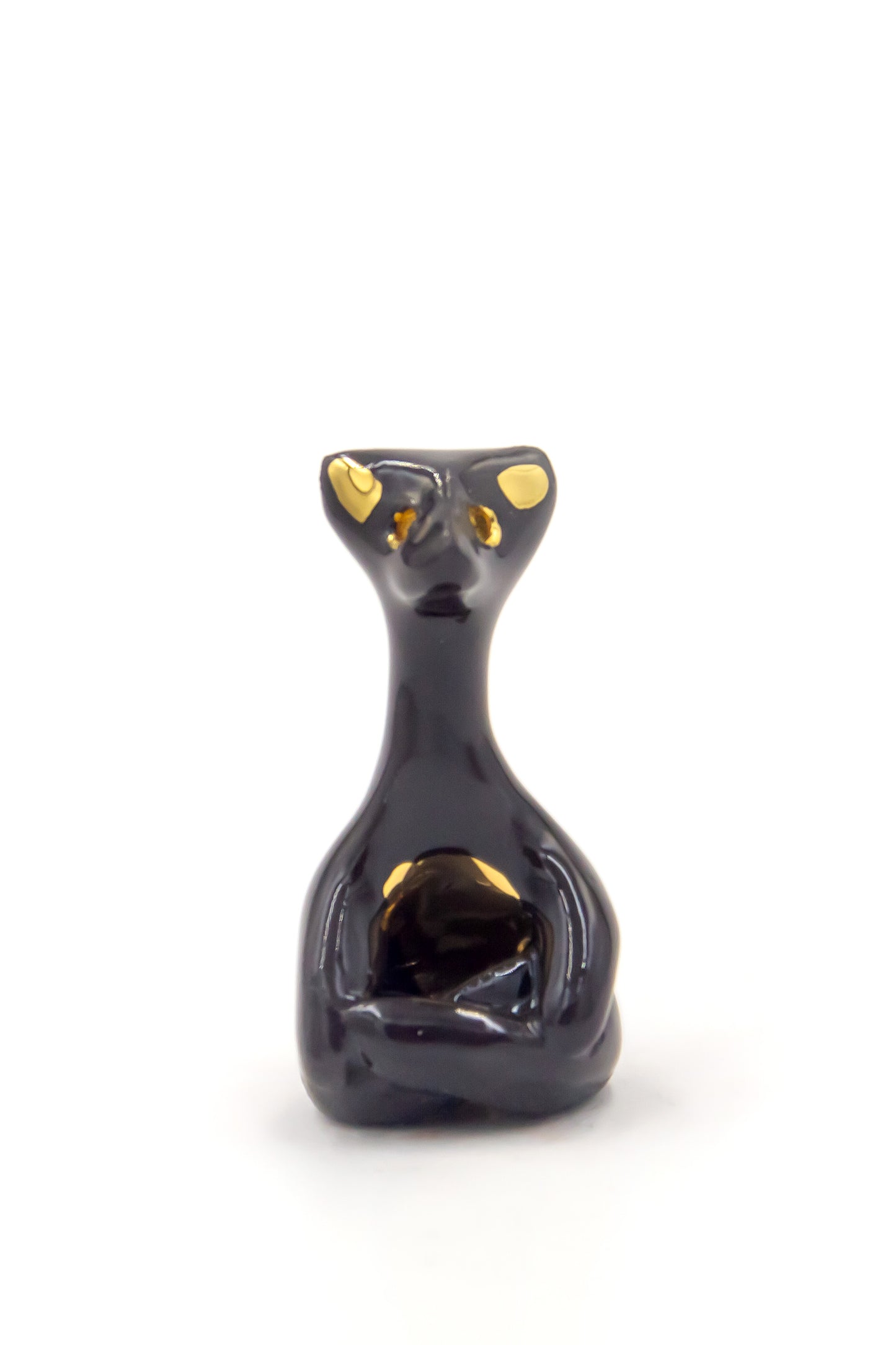 Werlingtin medytujący porcelanowy ze złoceniem