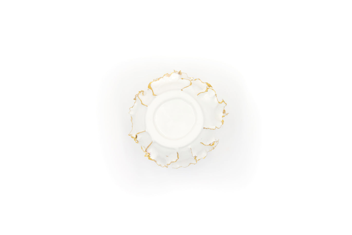 Bol en porcelaine plaqué or