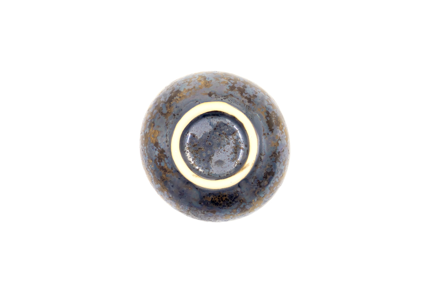 Miska ceramiczna w kolorze brązowo-metalowym