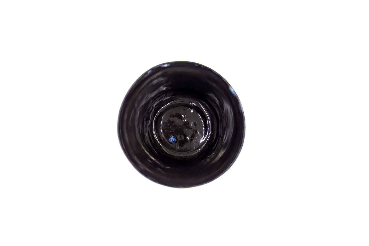 Mała osłonka ceramiczna w kolorze czarno-niebieskim