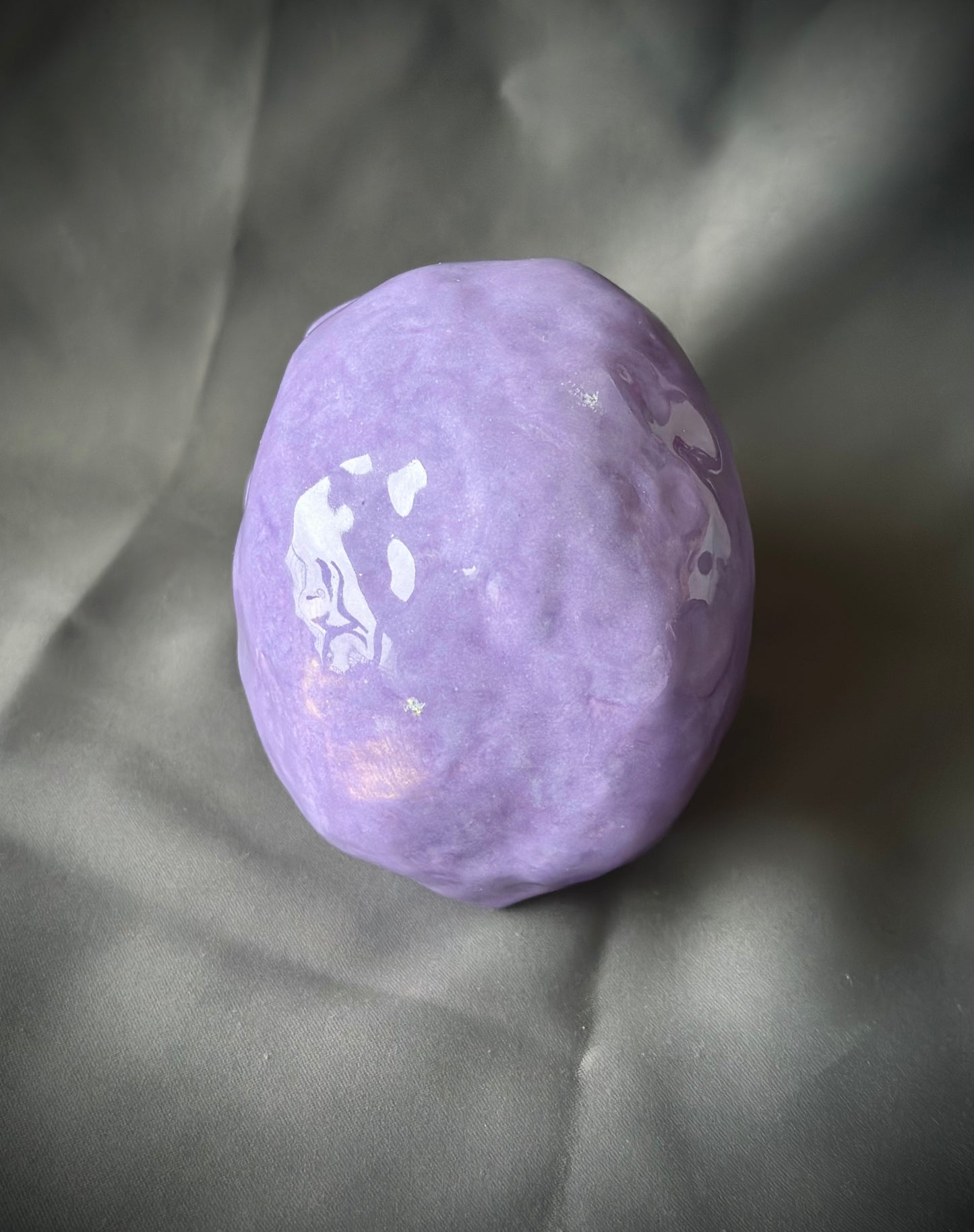 Czaszka ceramiczna fioletowa