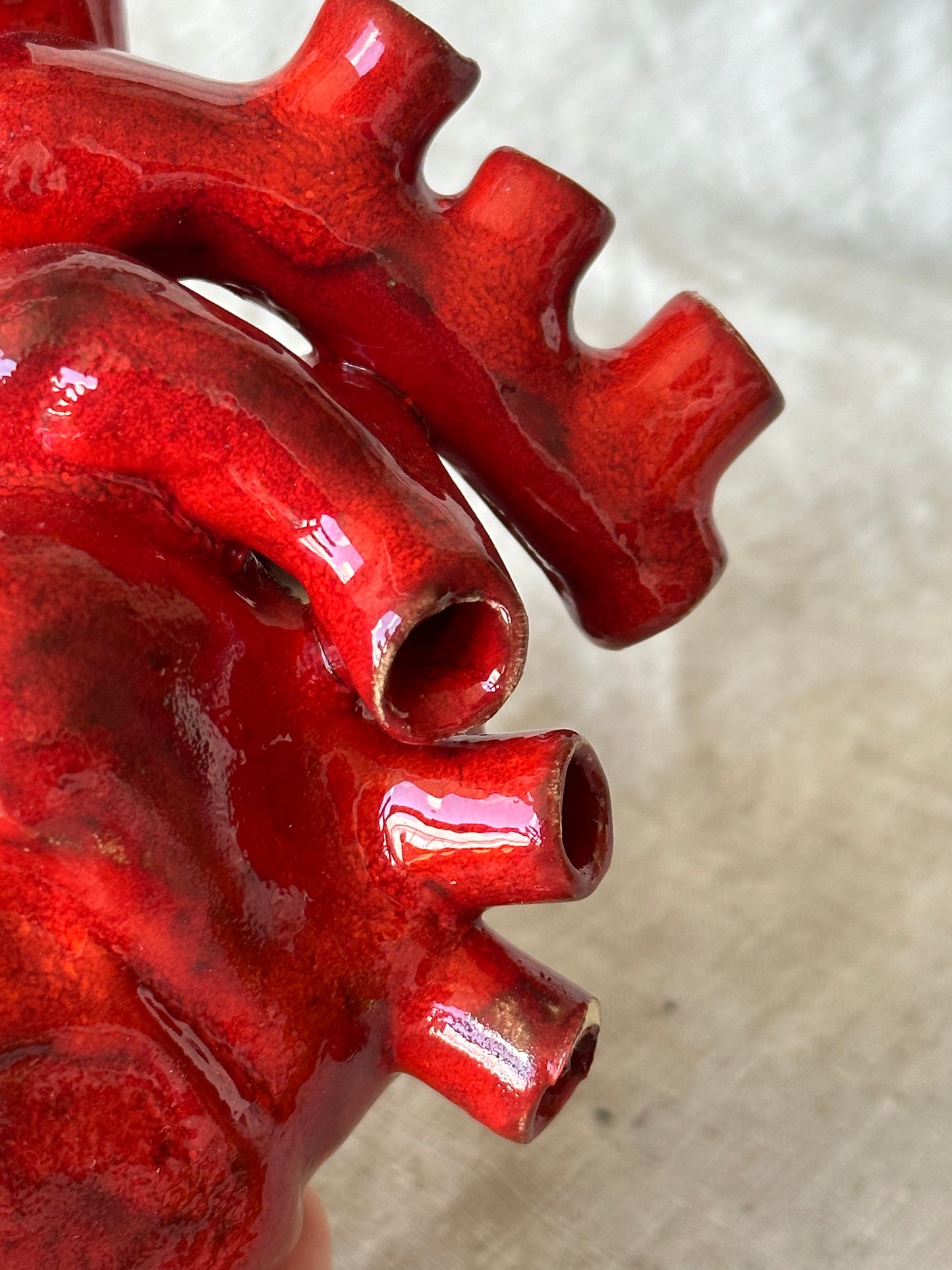 Serce ceramiczne czerwone