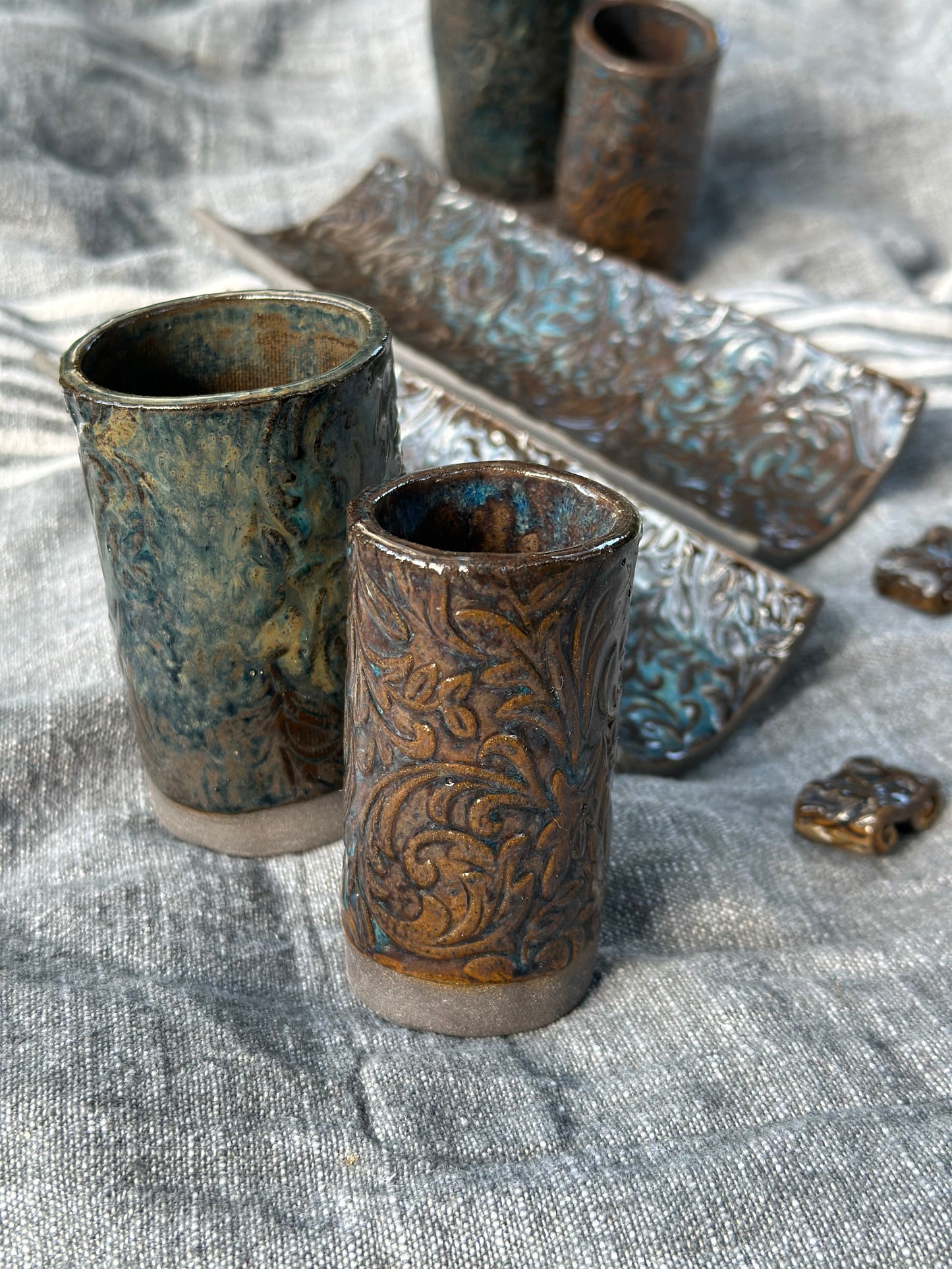 Service à sushi en céramique