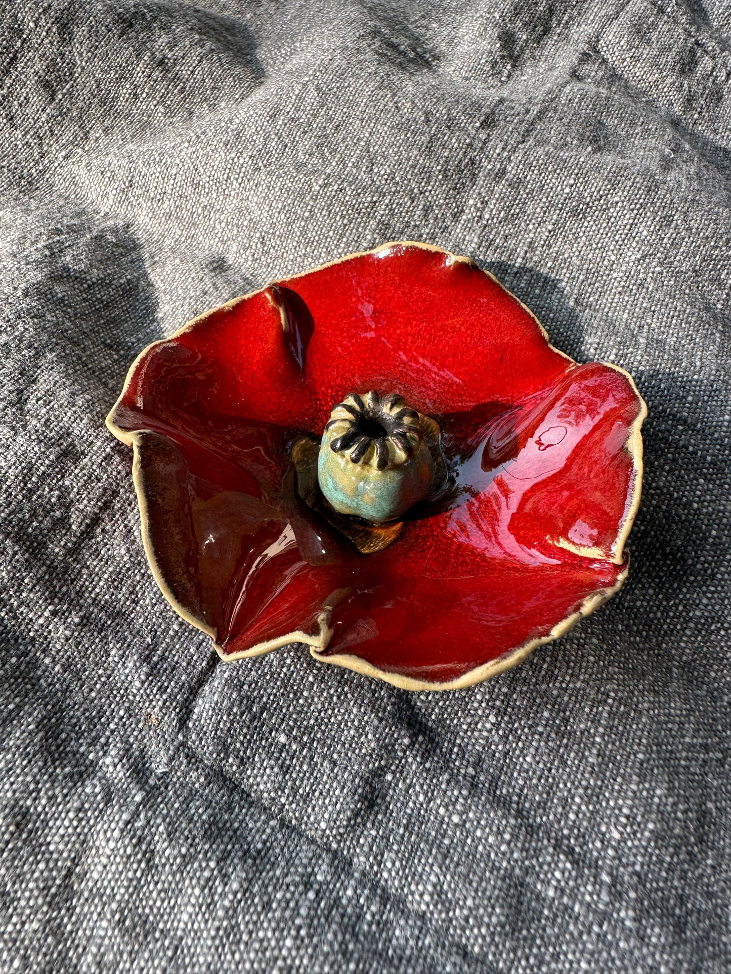 Bâton d'encens en forme de fleur de coquelicot