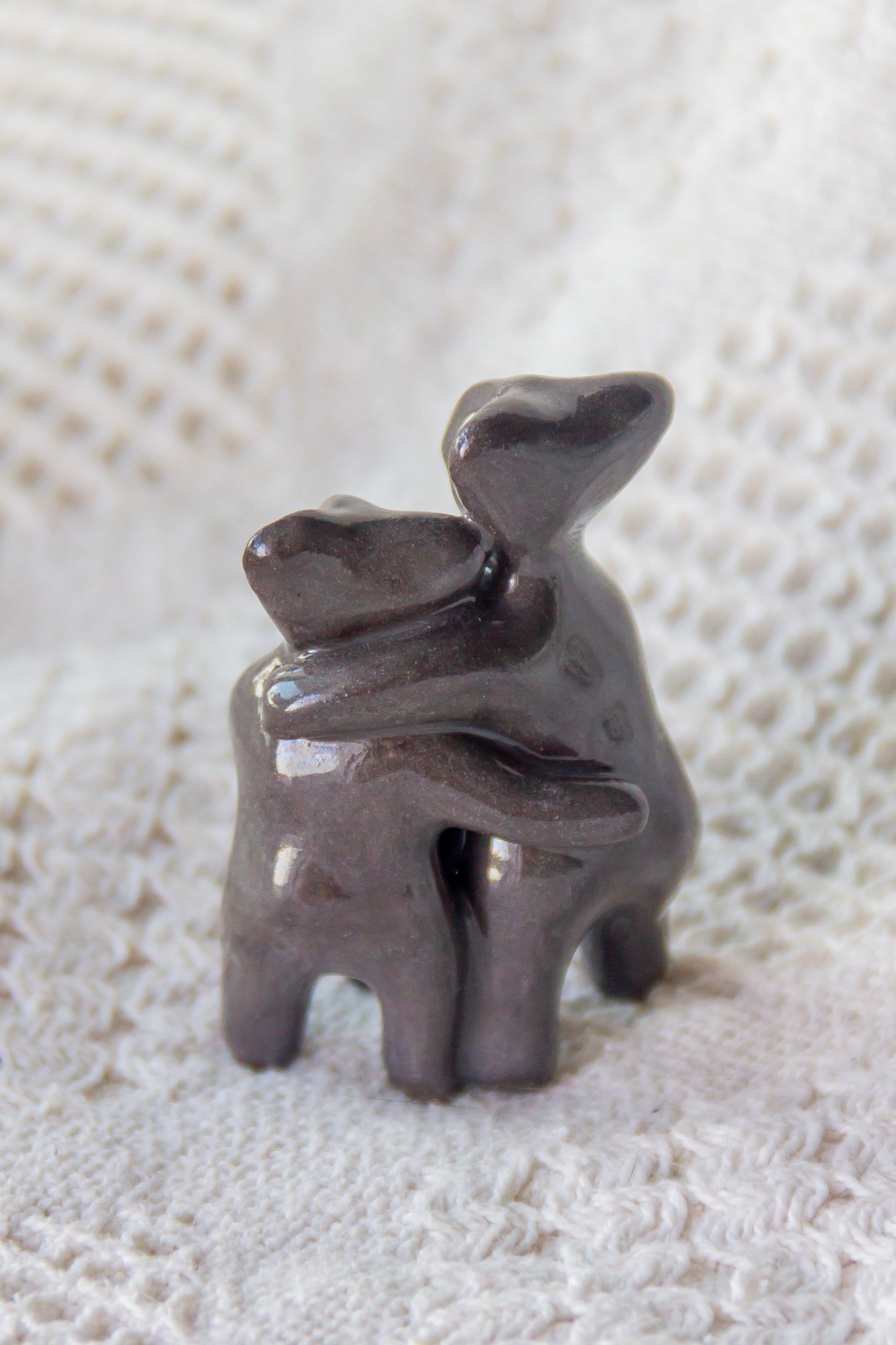 Grande Famille Werling, sculpture en porcelaine avec dorure