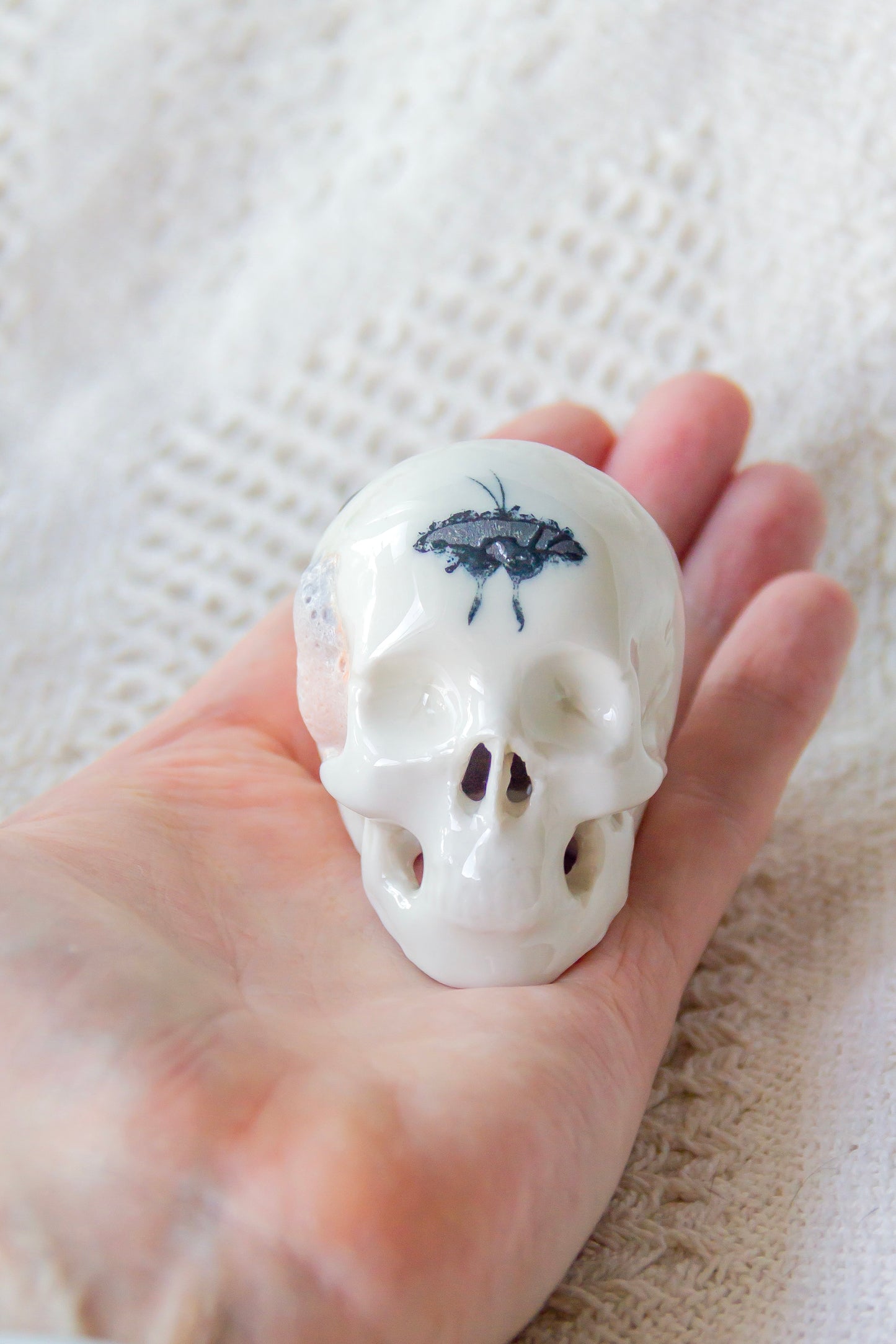 Czaszka porcelanowa mini