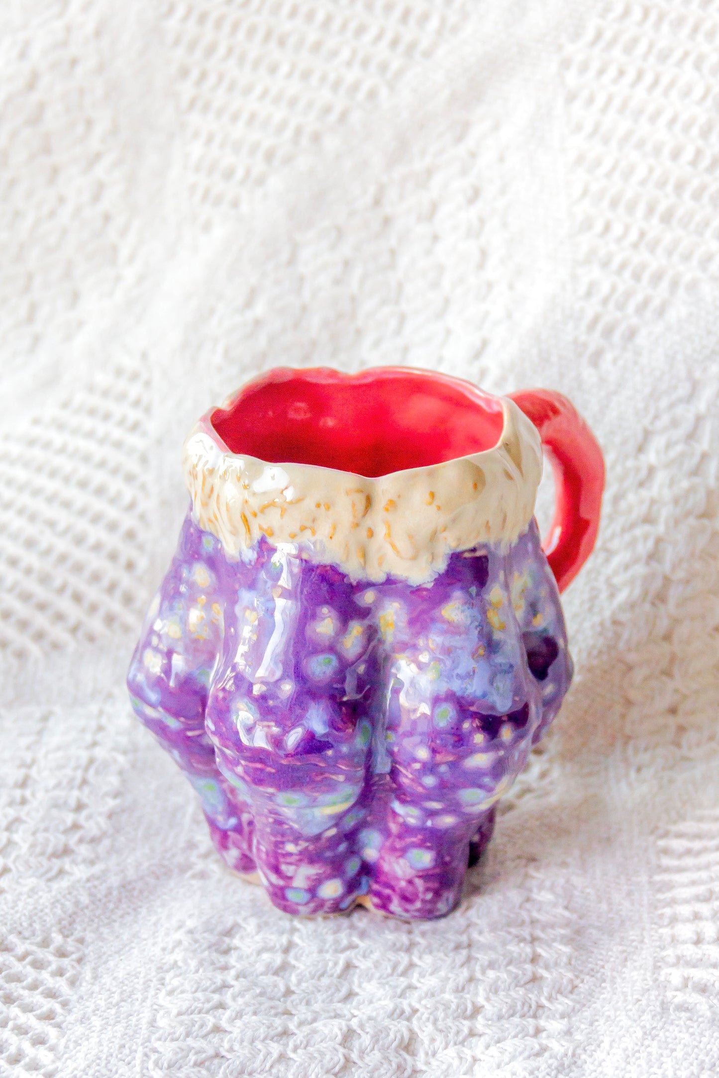 Kubek ceramiczny “Luko” fioletowo-malinowy