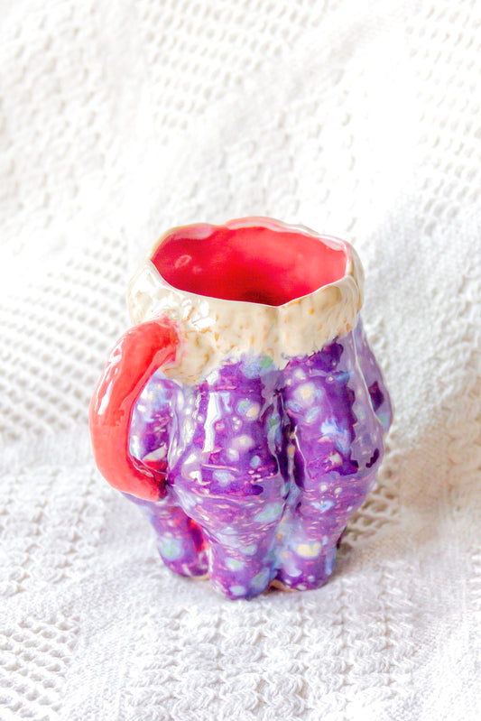 Kubek ceramiczny “Luko” fioletowo-malinowy