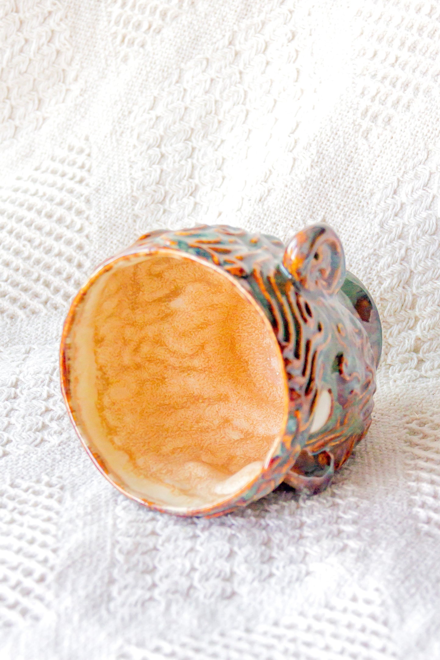 Czarka ceramiczna «Navi» zielono-brązowa