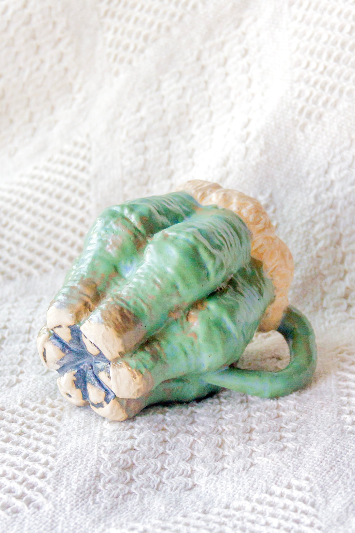 Kubek ceramiczny “Luko” zielono-czarny