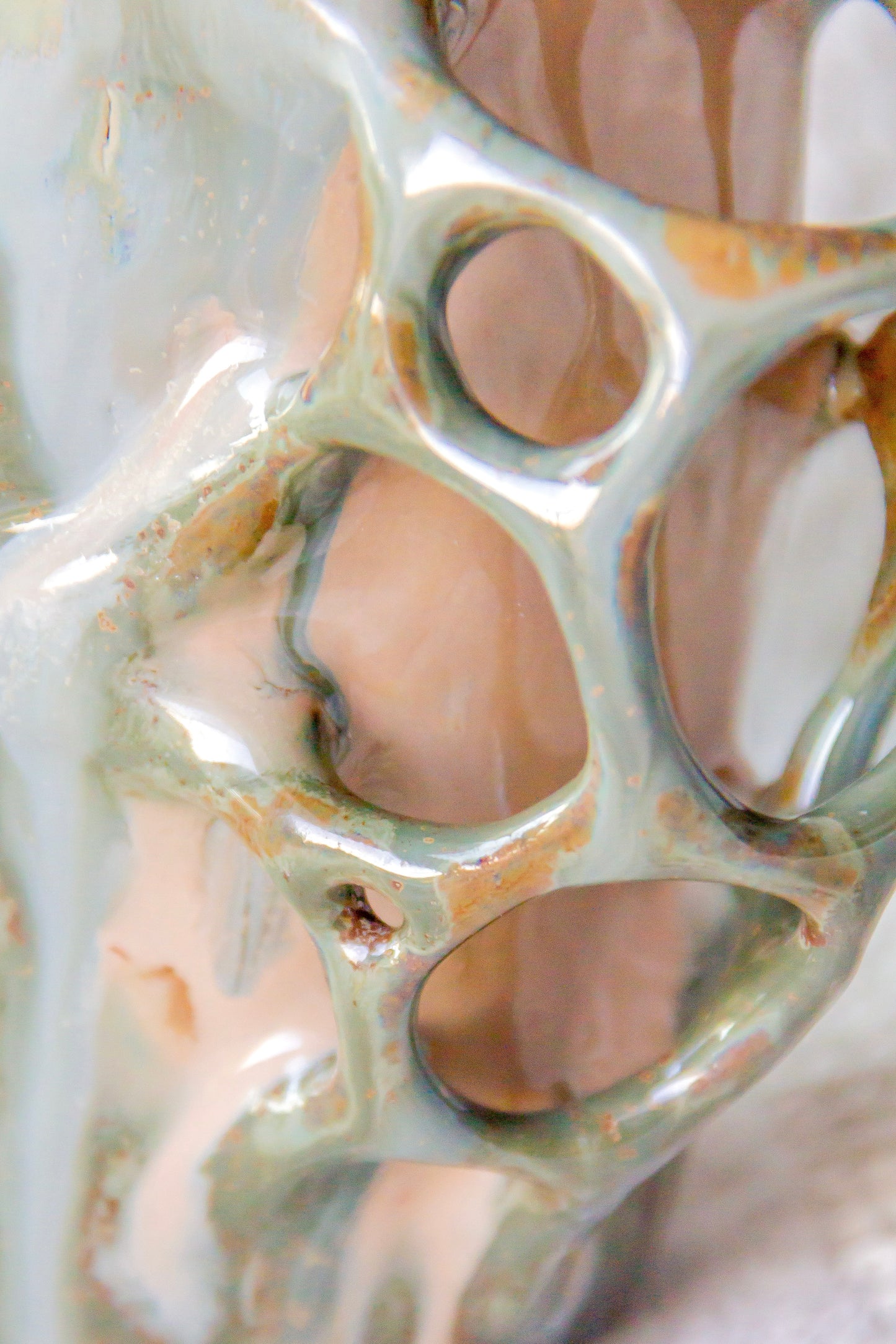 Kubek ceramiczny “Tripto” beżowo-zielony