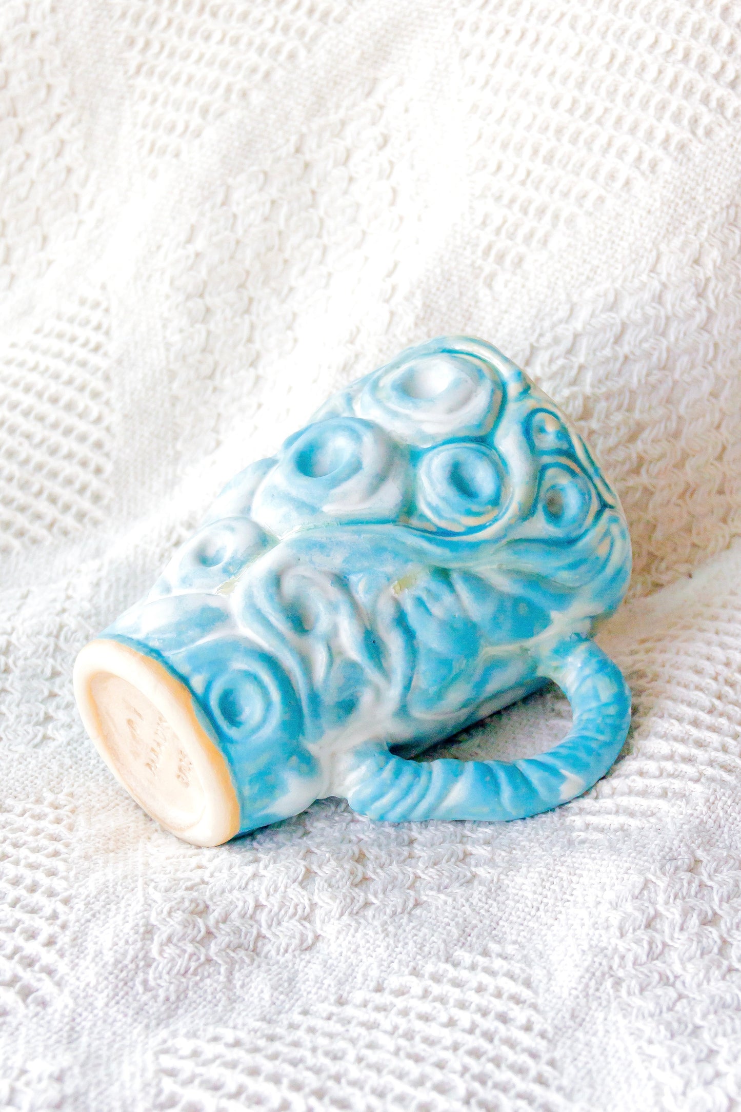 Kubek ceramiczny «Twist» brązowo-niebieski