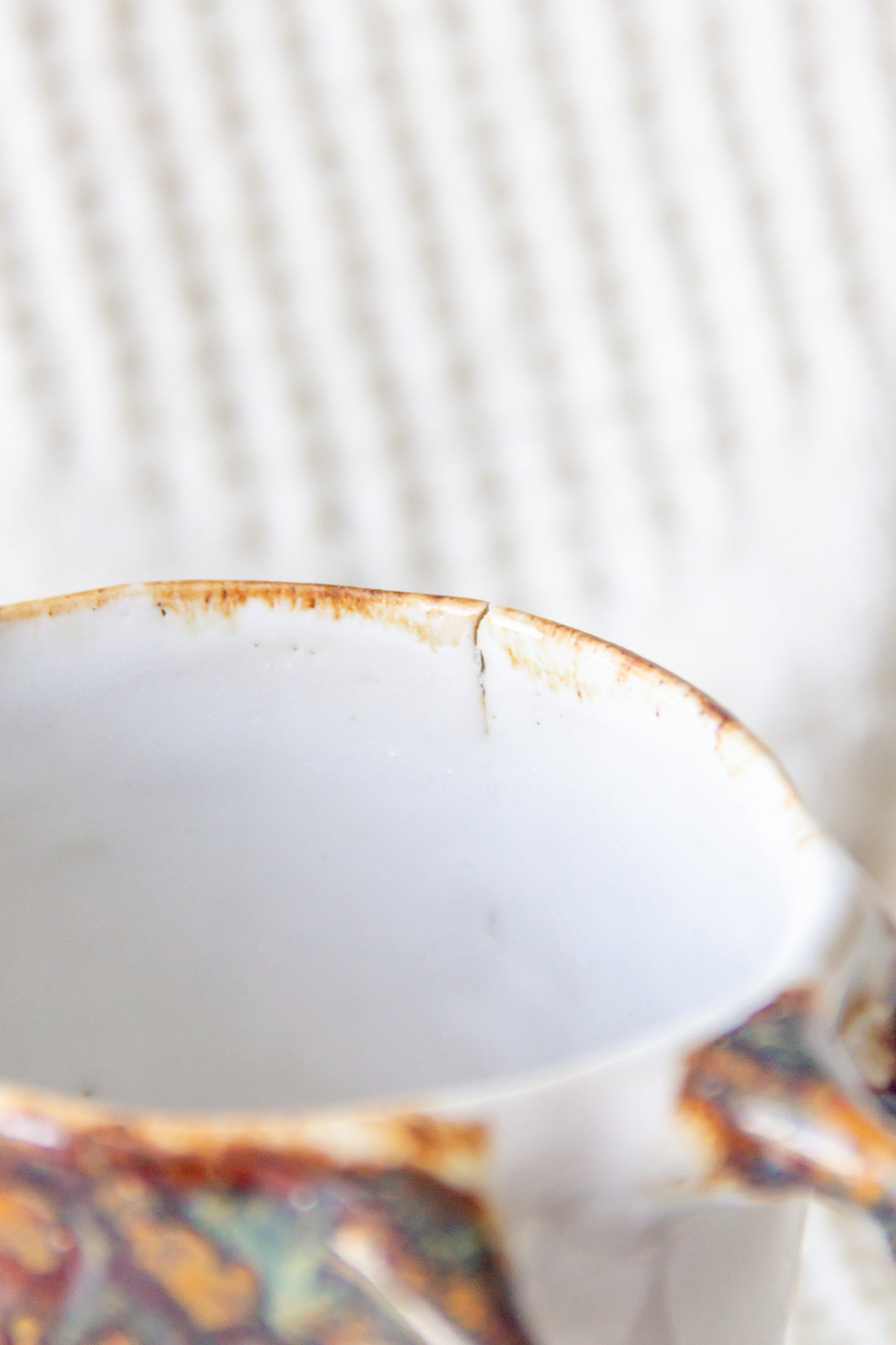 Kubek ceramiczny „Tripto” biało-brązowy