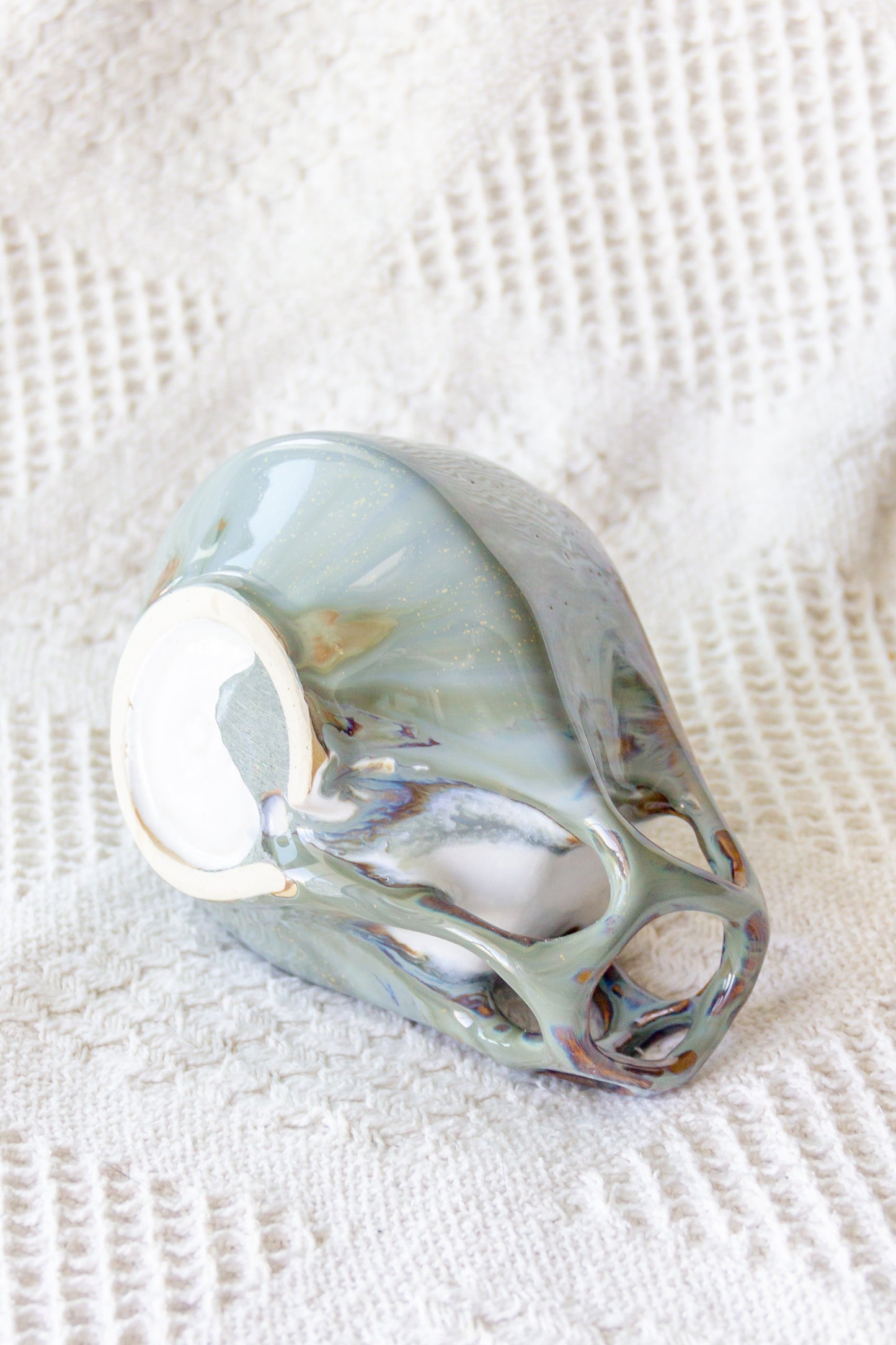 Kubek ceramiczny “Tripto” szaro-zielony