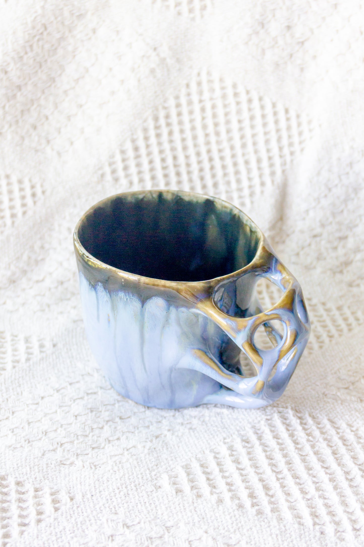 Mug en céramique, noir et marron