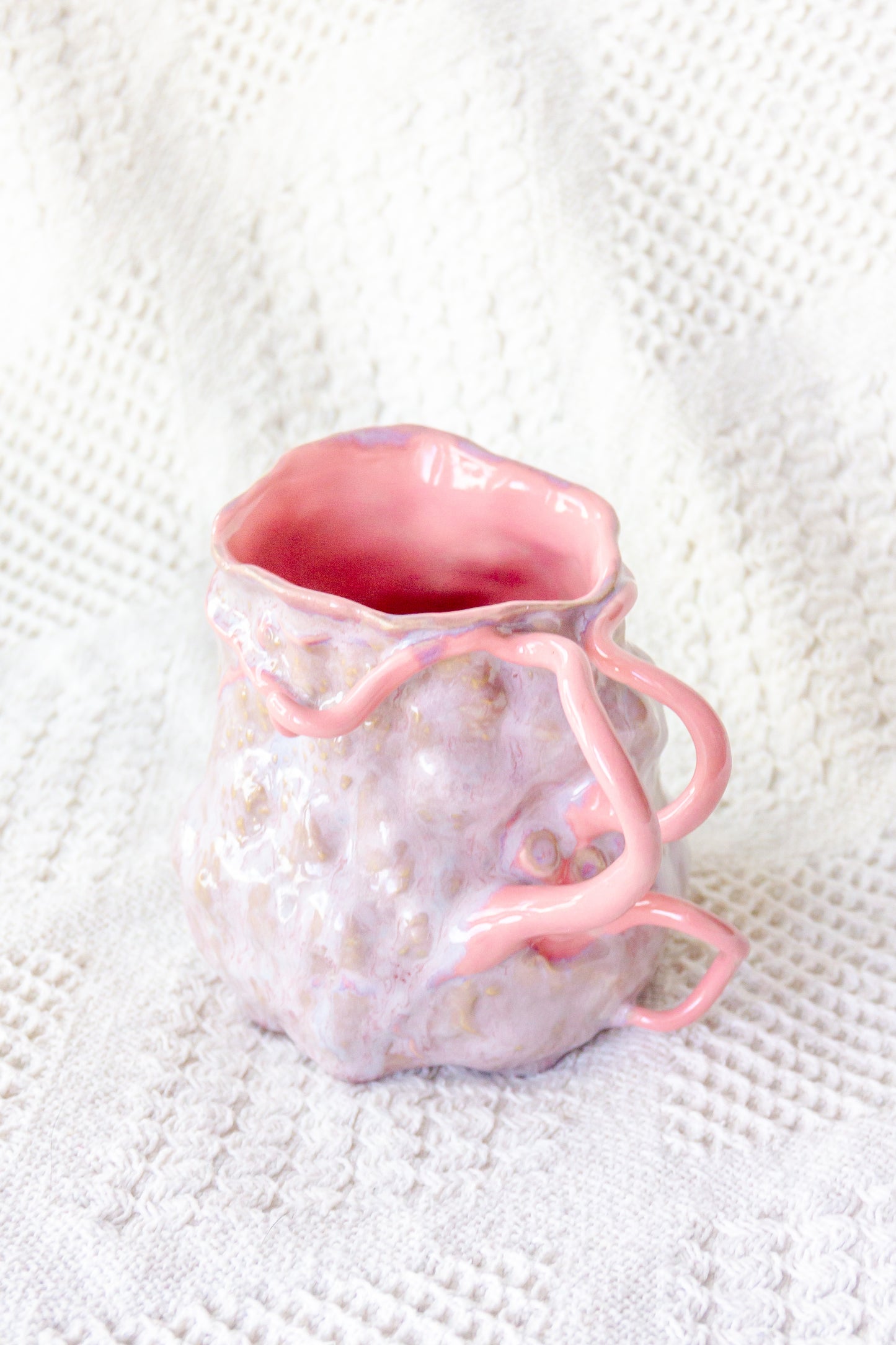 Kubek ceramiczny “Couroupita” fioletowo-różowy