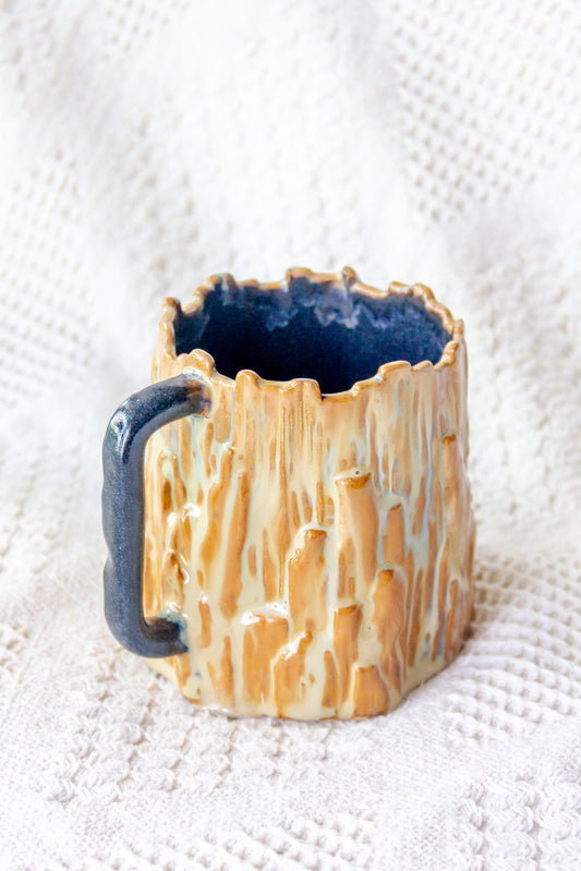 Kubek ceramiczny «Woods» czarno-brązowy