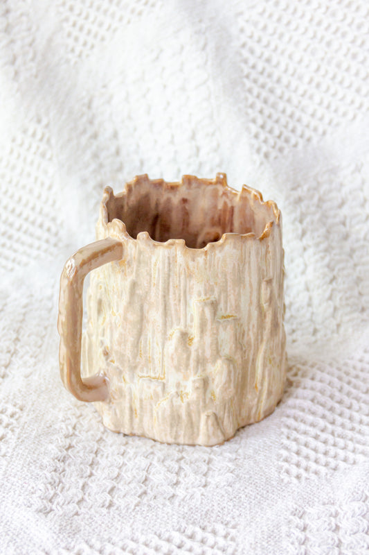 Kubek ceramiczny «Woods» beżowo-brązowy