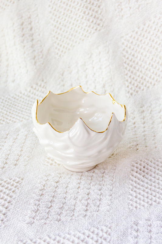 Miska porcelanowa «Ogri» ze złoceniem