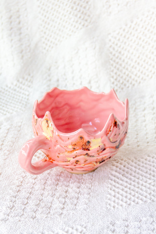 Kubek ceramiczny «Ogri» różowy