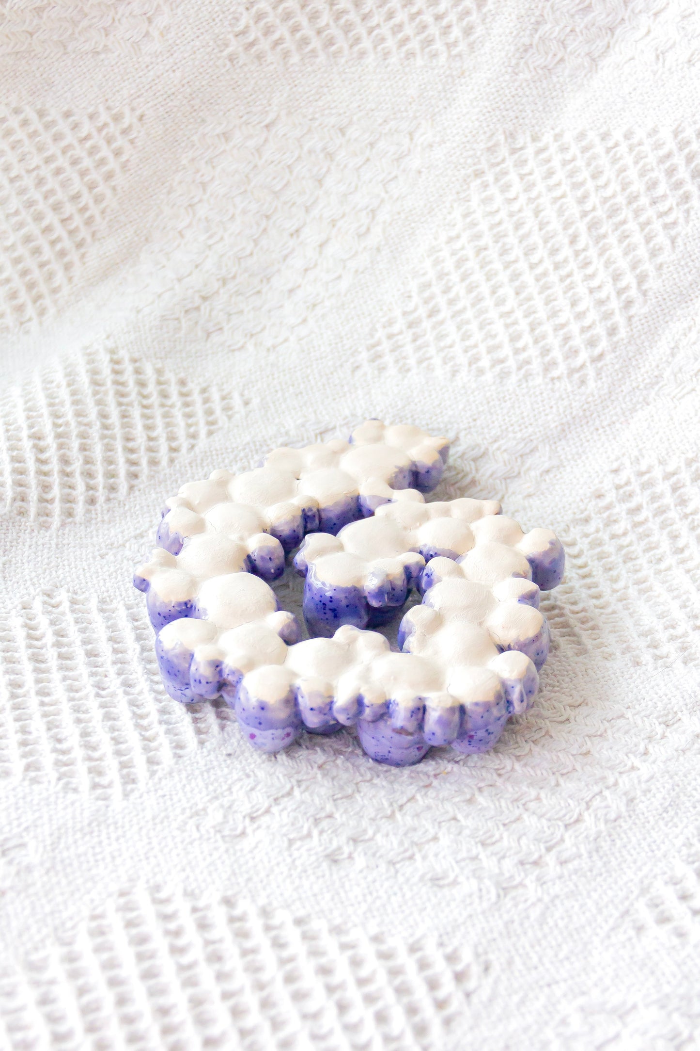 Sculpture en porcelaine "Ascidiacée"