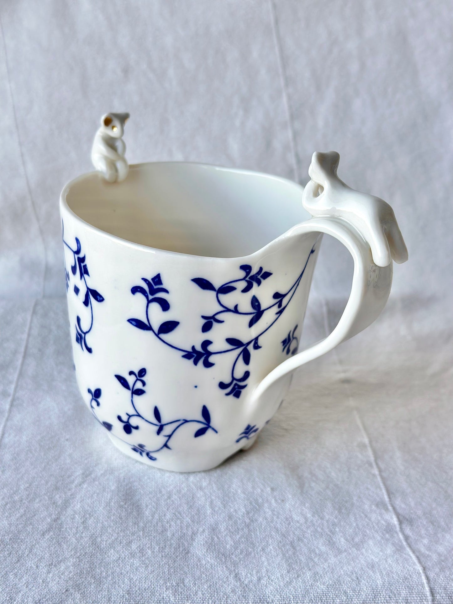 Kubek porcelanowy z werlingami