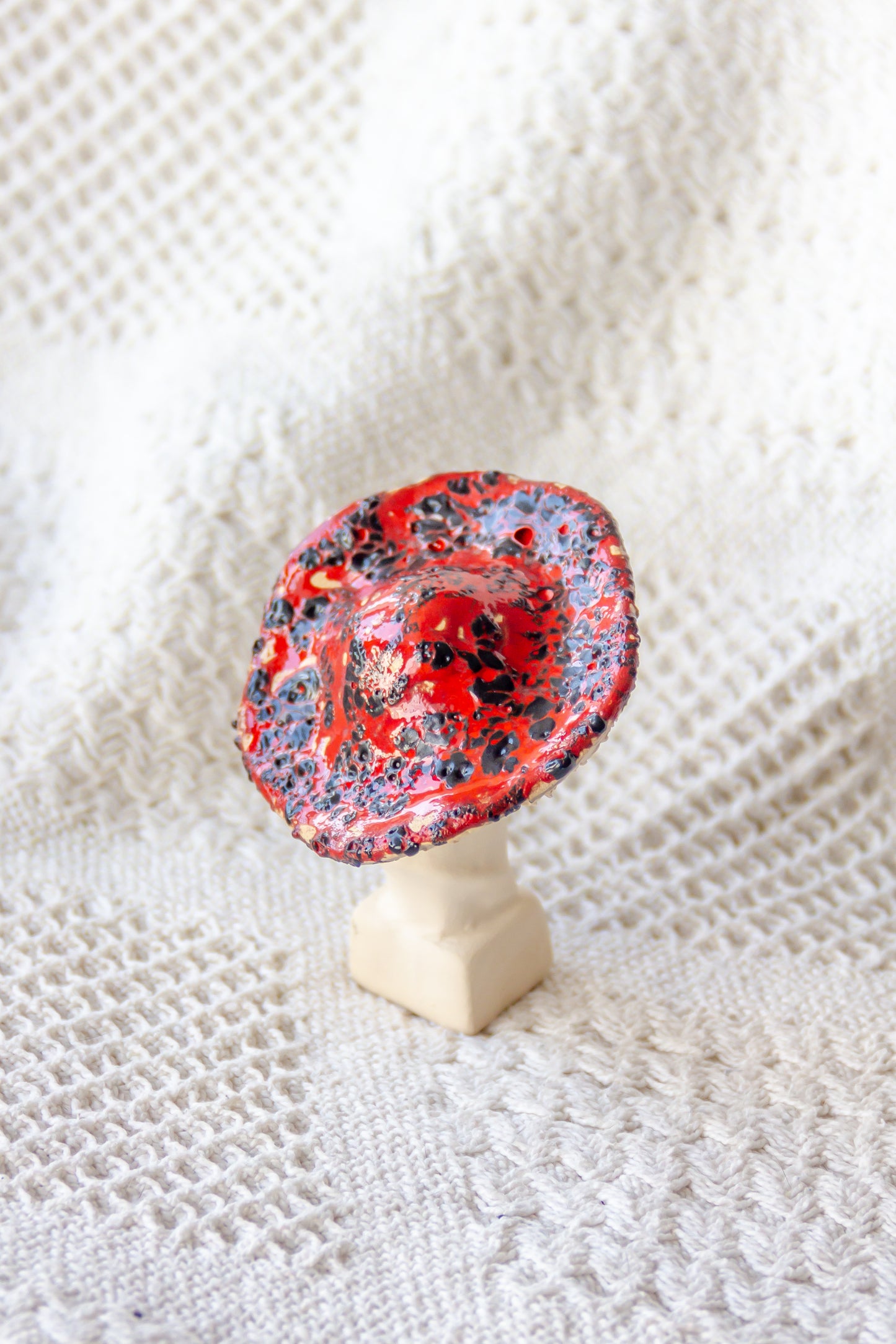 Lenin grzyb, rzeźba ceramiczna mini