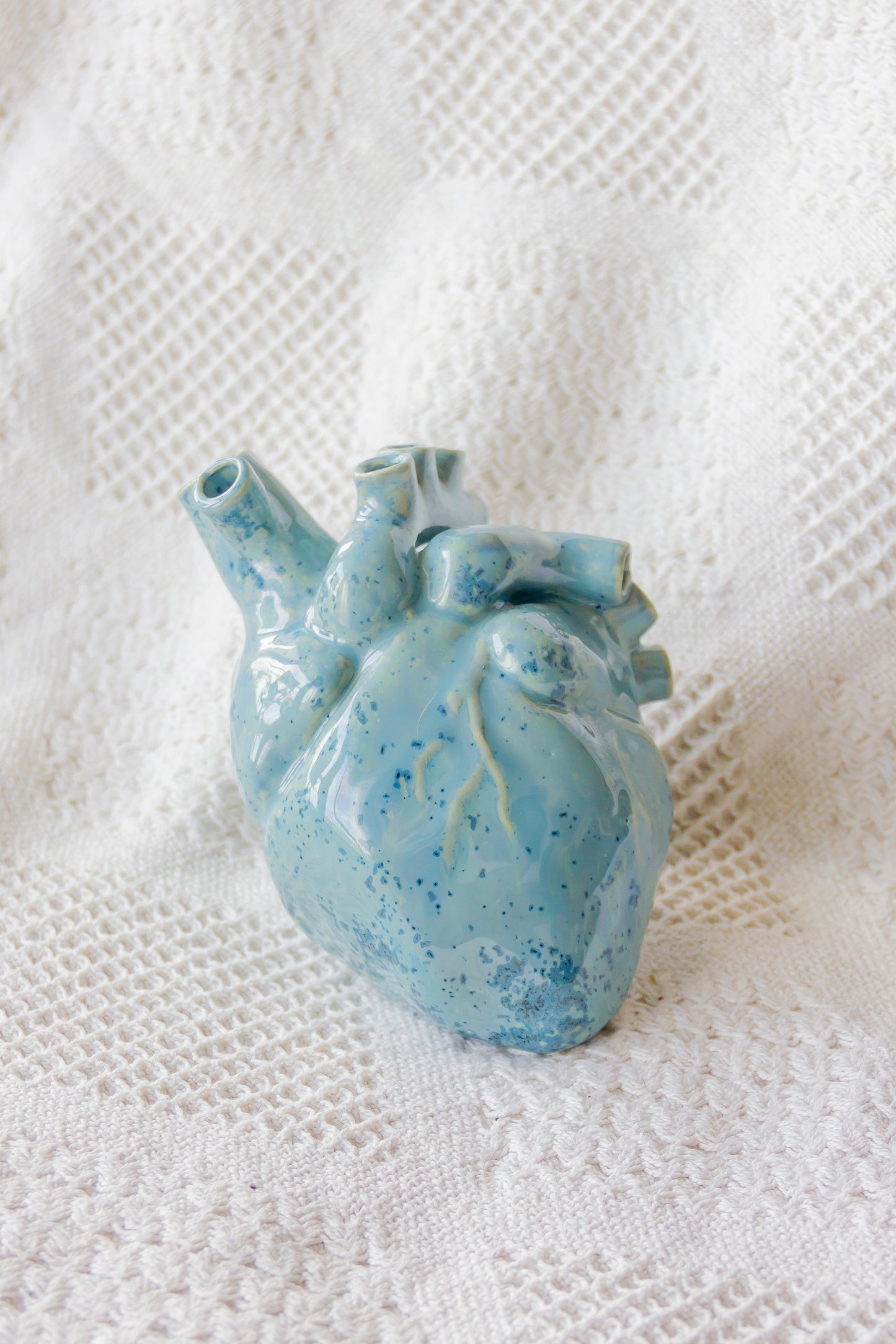 Serce ceramiczne niebieskie