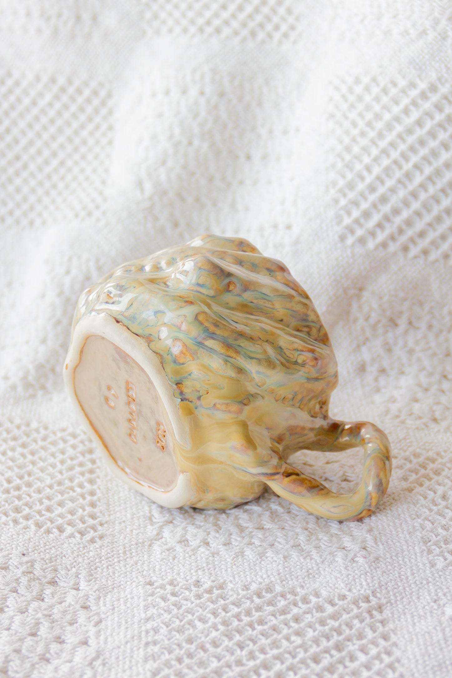 Kubek ceramiczny „Wave” piaskowo-beżowy