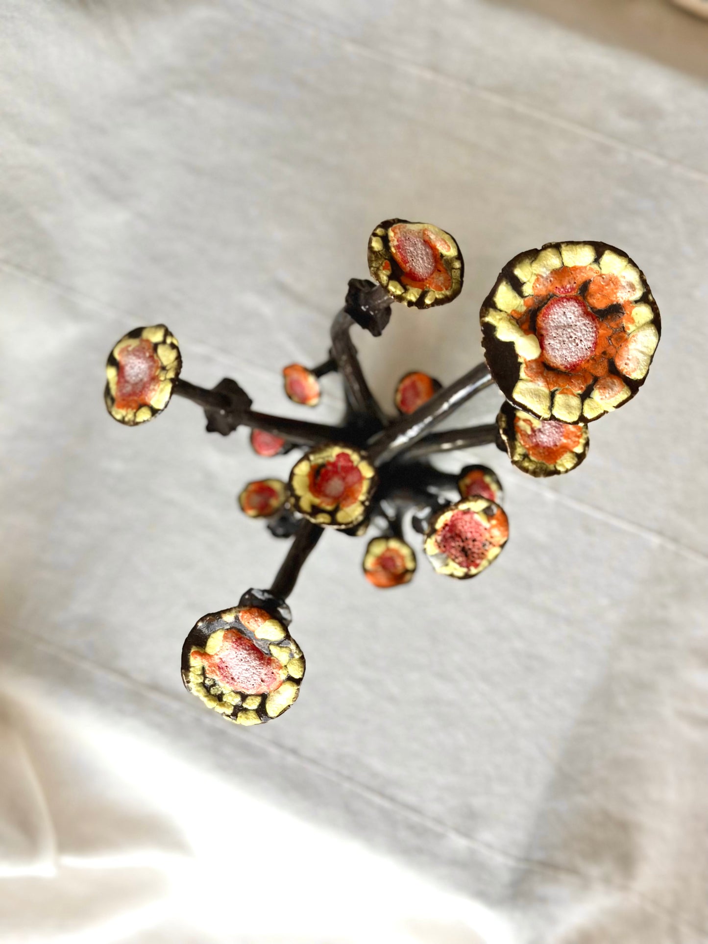 Grzyb ceramiczny wielokolorowy