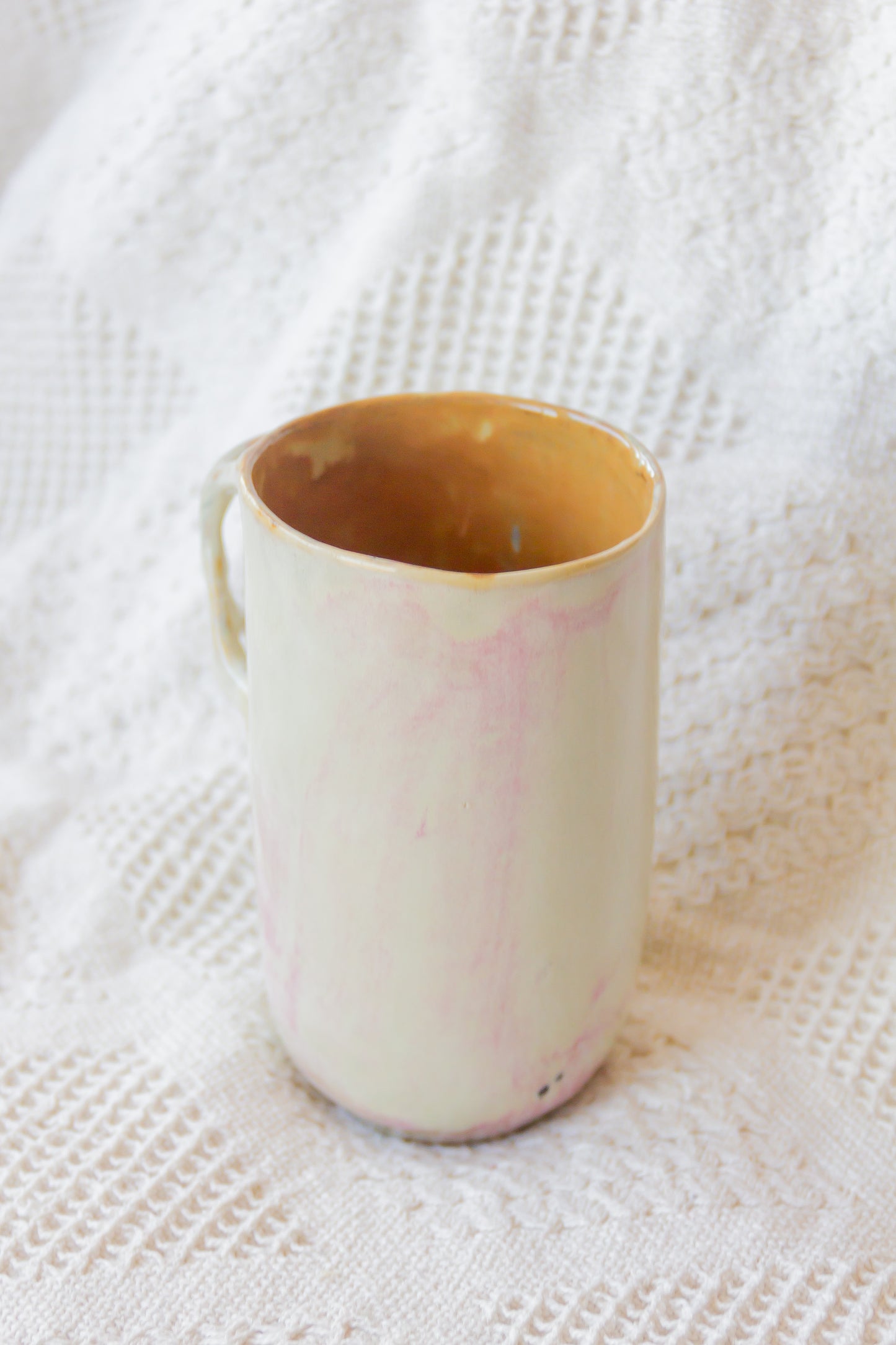 Kubek ceramiczny “Tripto” brązowo-beżowy