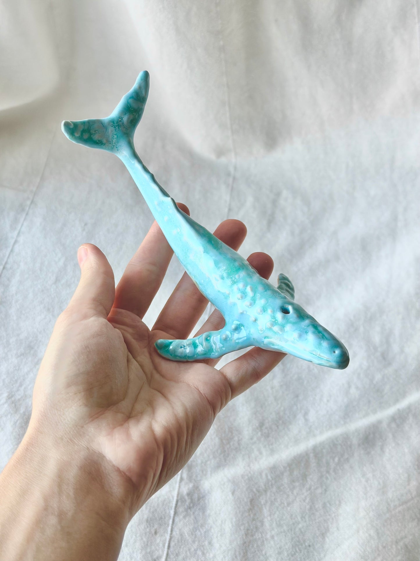 Wielorybek ceramiczny niebieski