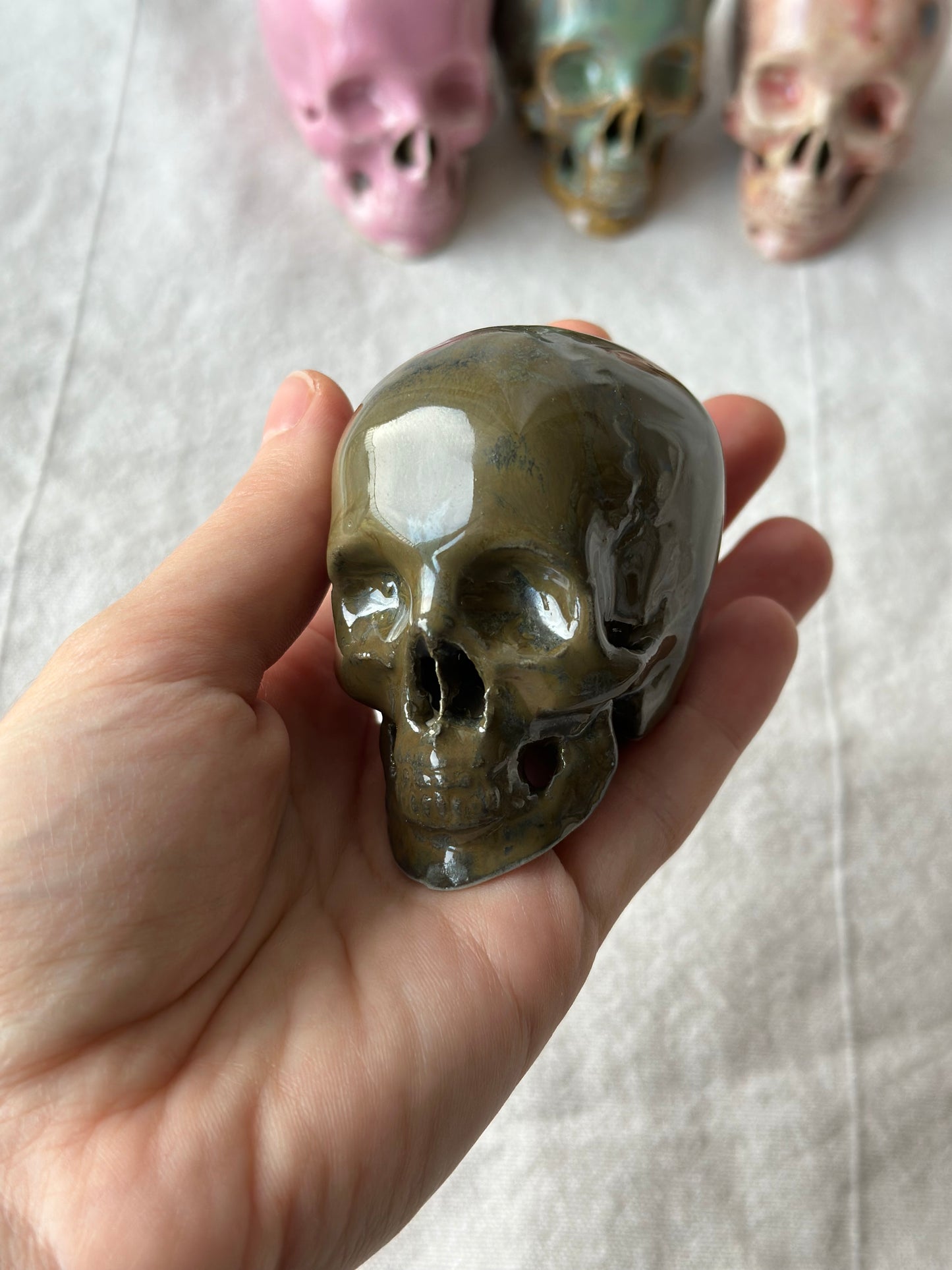 Czaszka ceramiczna mini