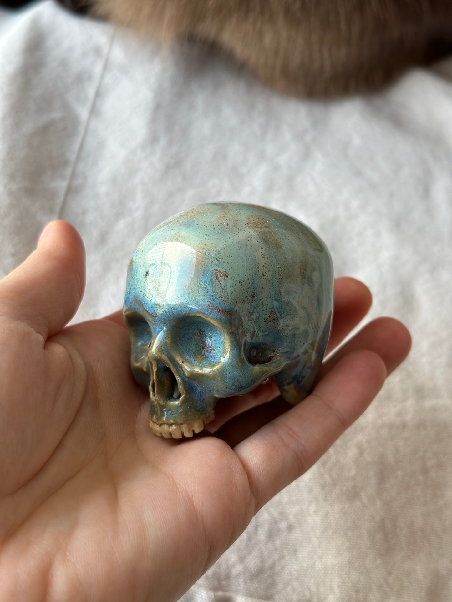 Czaszka ceramiczna mini