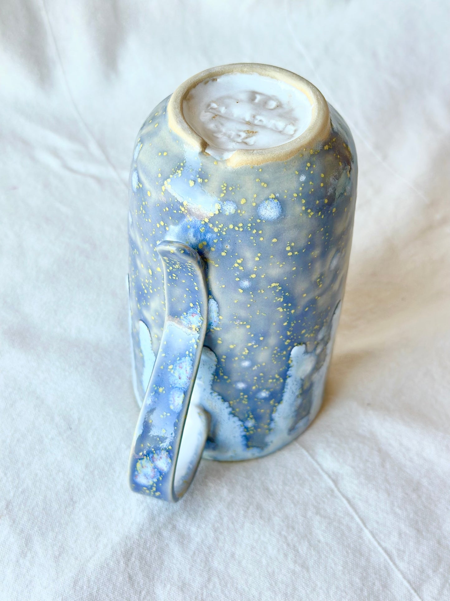 Kubek ceramiczny “Max” w kolorze niebiesko-białym