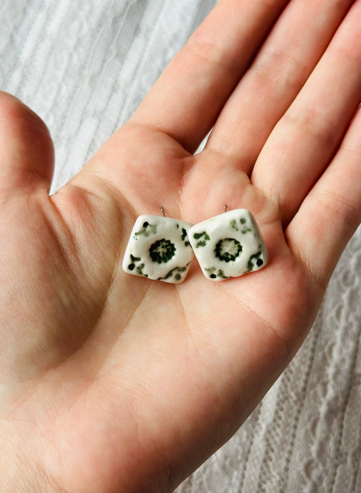 Kolczyki porcelanowe (sztyfty)