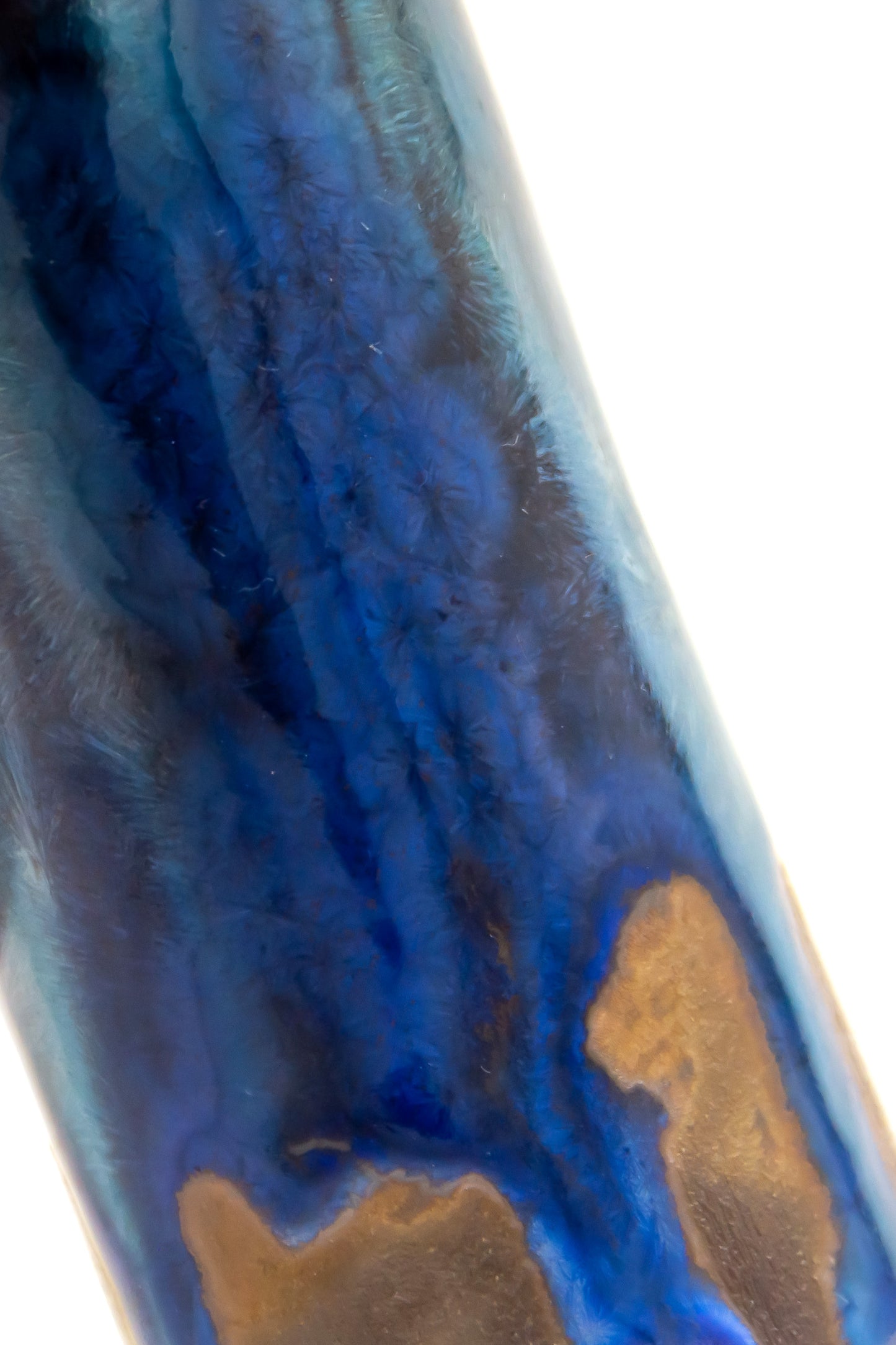 Buteleczka ceramiczna w kolorze granatowym