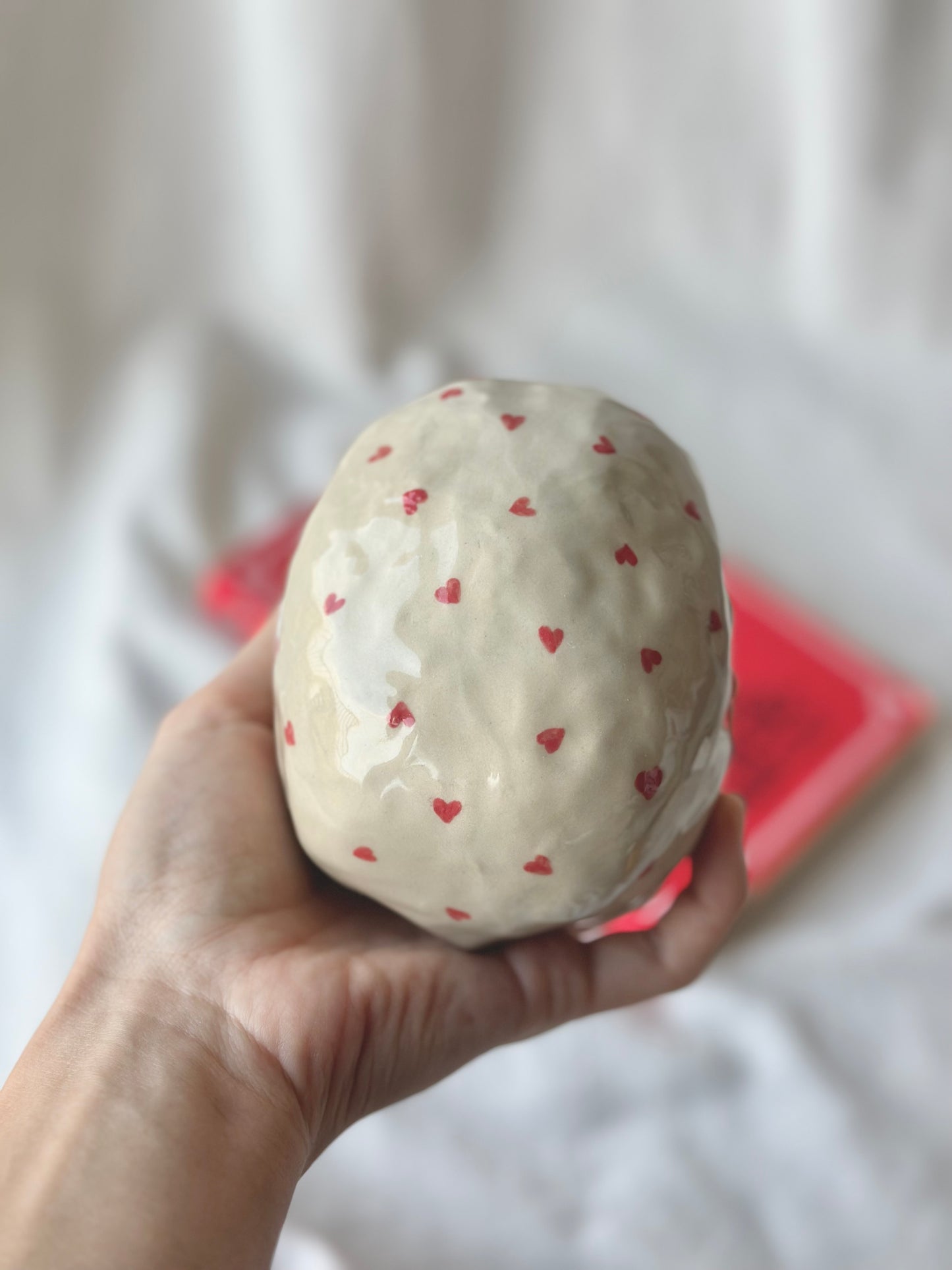 Crâne en céramique avec cornes
