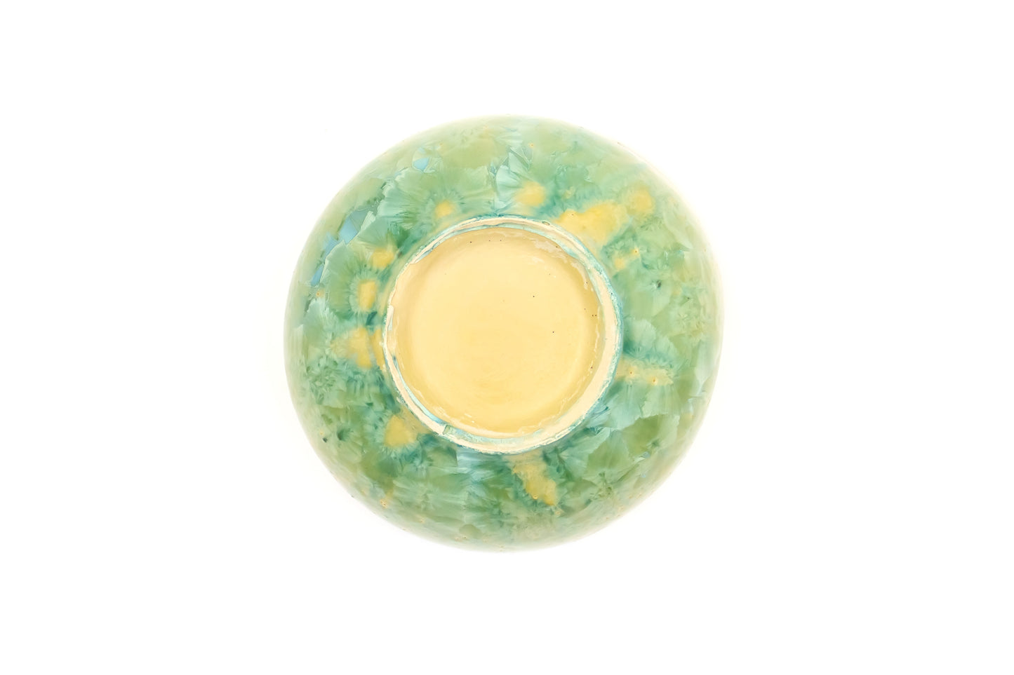 Miska ceramiczna w kolorze zielono-granatowym