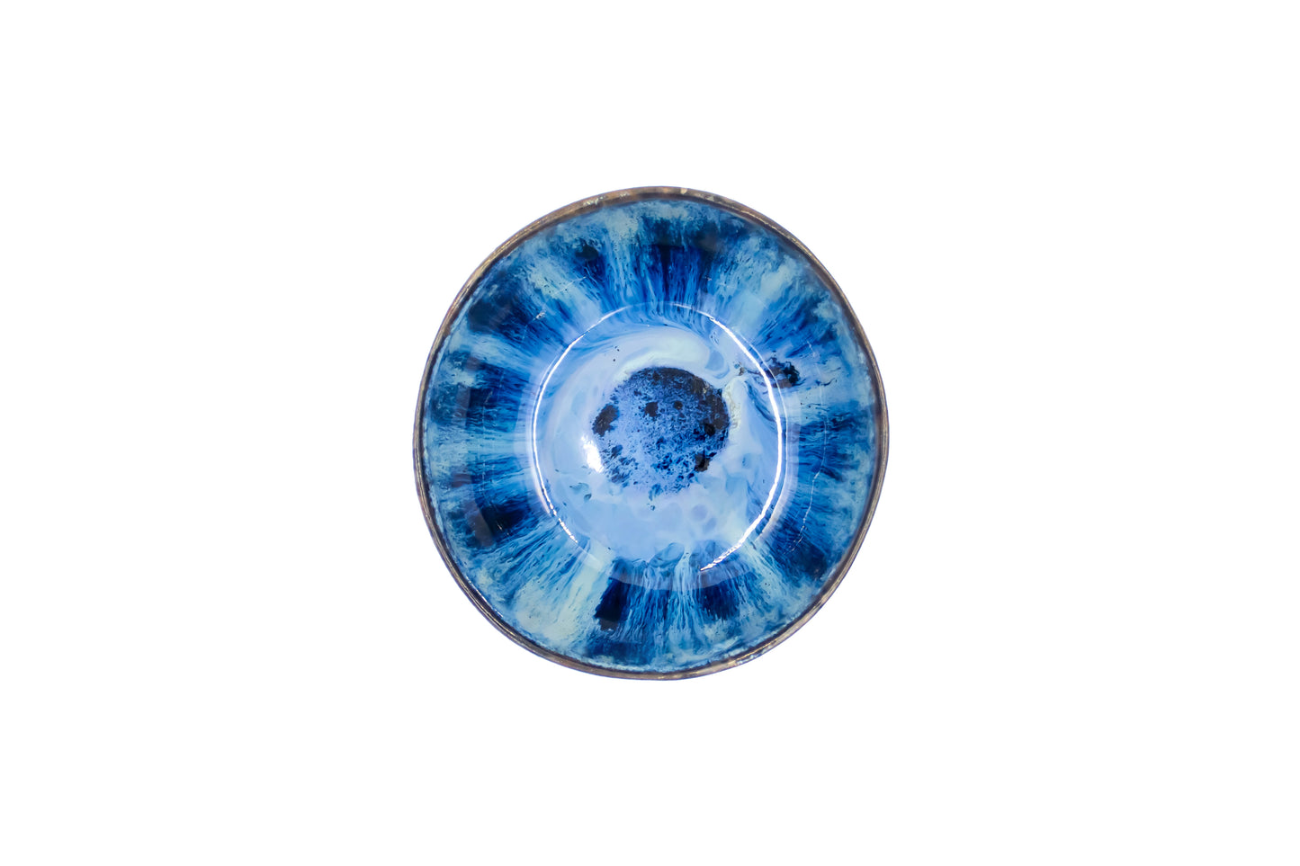 Miska ceramiczna w kolorze czarno-granatowym