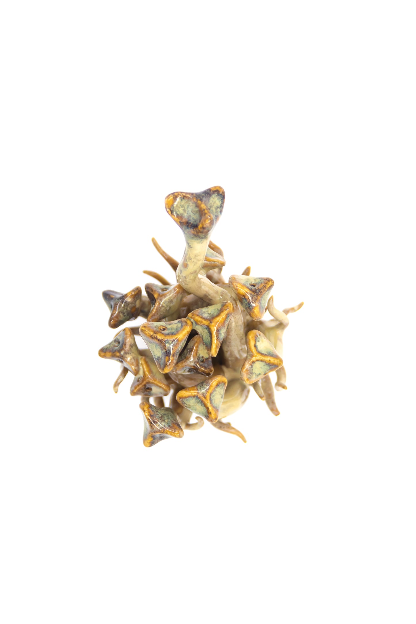 Werling pierworodny ceramiczny w kolorze brązowo-zielonym