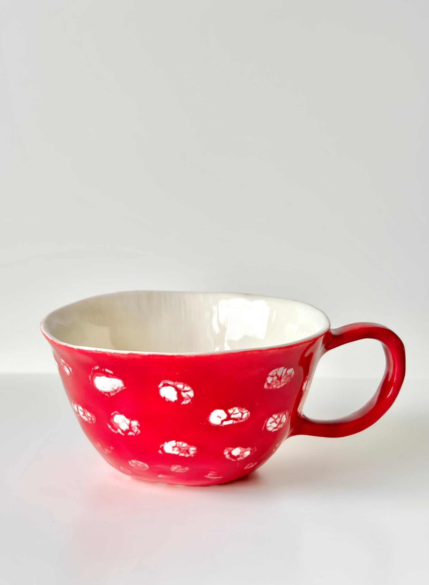 Mug en porcelaine plaqué or