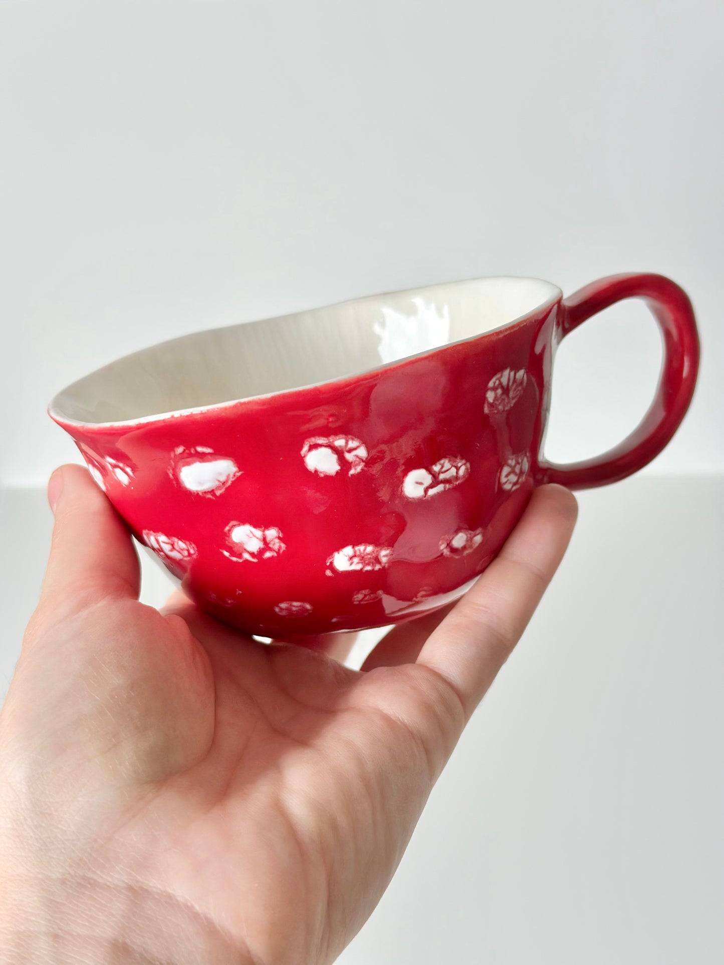 Mug en porcelaine plaqué or