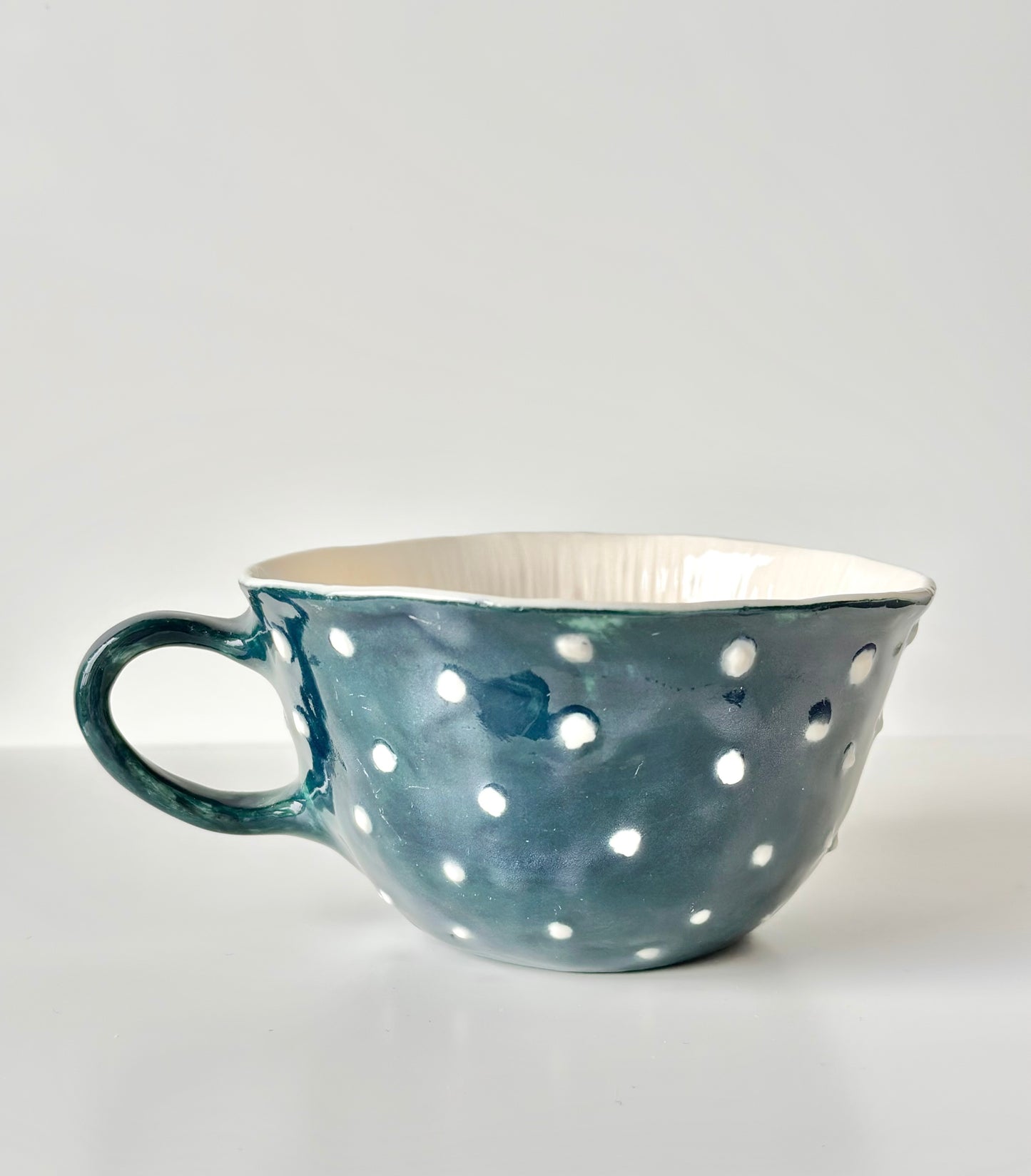 Mug en porcelaine plaqué or