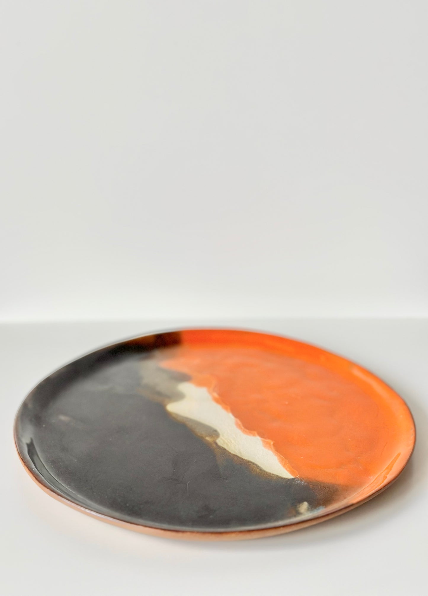 Talerz ceramiczny z lisem