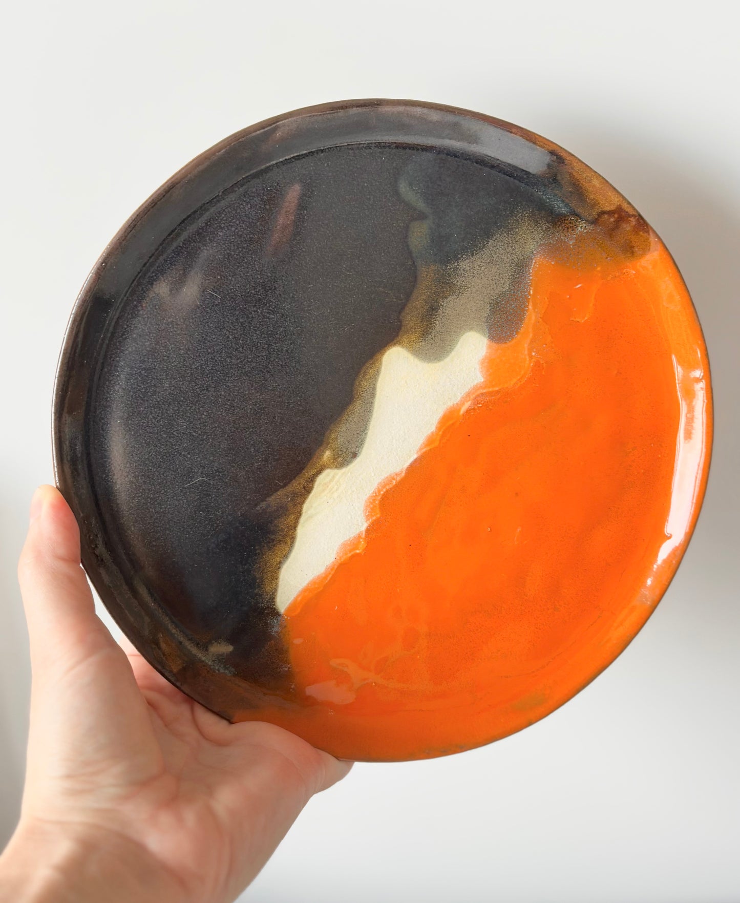 Talerz ceramiczny z lisem