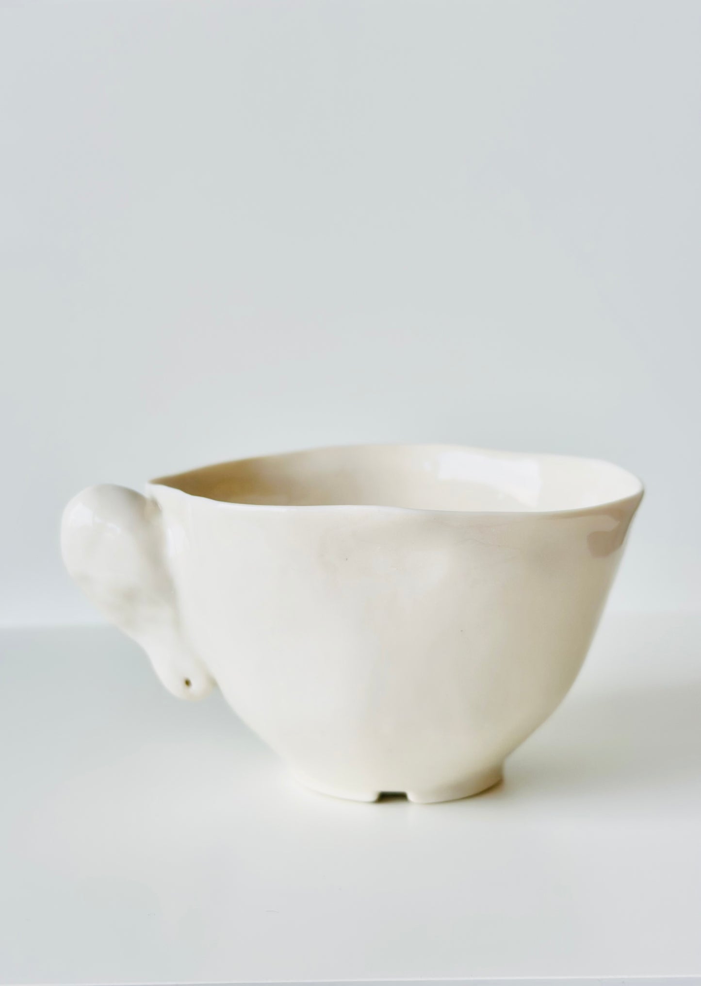 Tasse en porcelaine à fleurs colorées