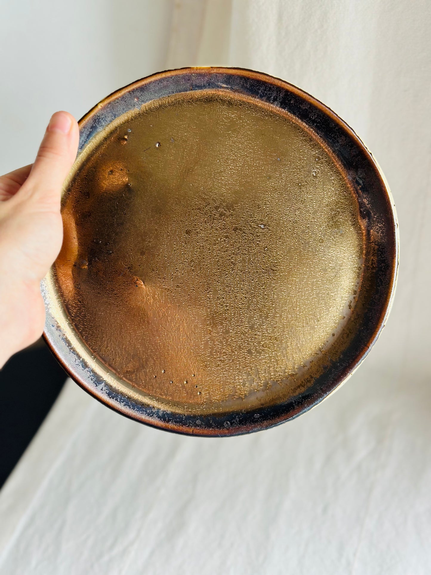 Talerz ceramiczny „stare zwierciadło”