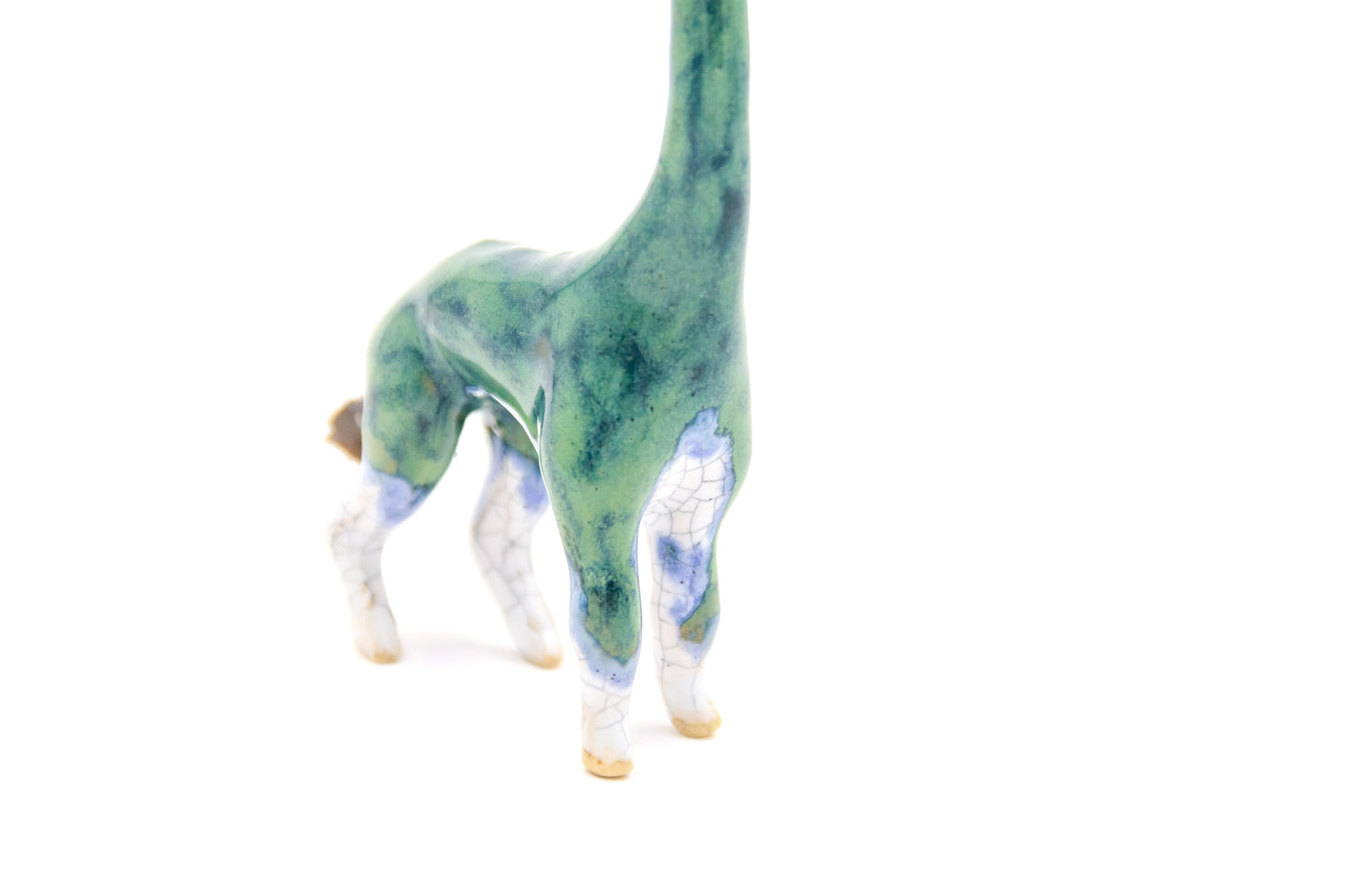 Werlingtin leśny ceramiczny w kolorze zielono-białym